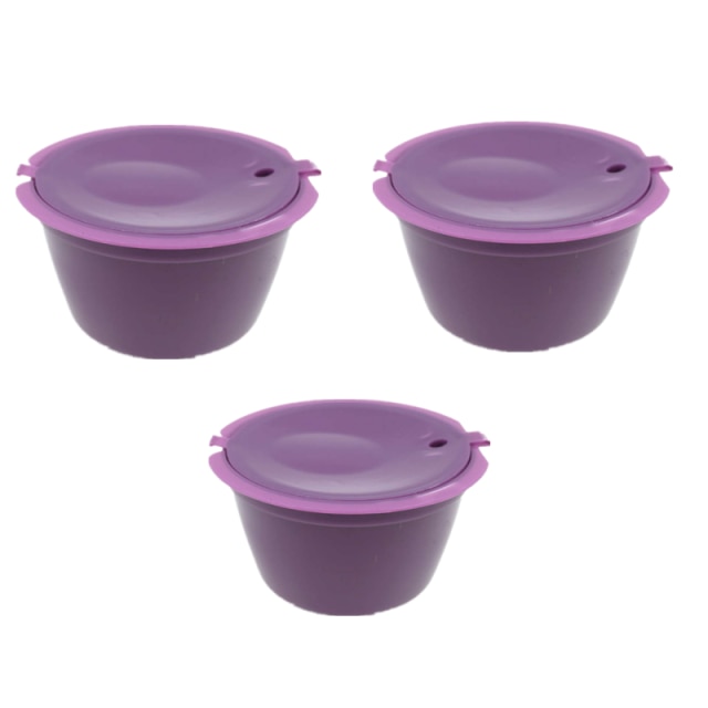 3pcs/Set Refillable Dolce Gusto coffee Capsule nescafe dolce gusto reusable capsule gusto capsules dolce gusto refill 3 Colors: 3 Purple