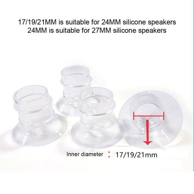 B2EB 17/19/21mm Breast Pump Funnel Inserts Plug-in Different Caliber Size Converter