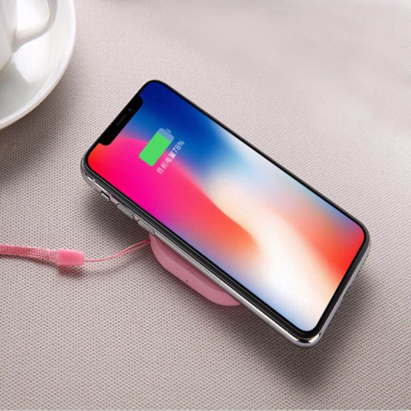 Mini 5W Qi Draadloze Oplader Voor Iphone 11Pro Max X 8 Inductie Snelle Draadloze Opladen Pad Voor Samsung S20 xiaomi Mi9 Power Bank