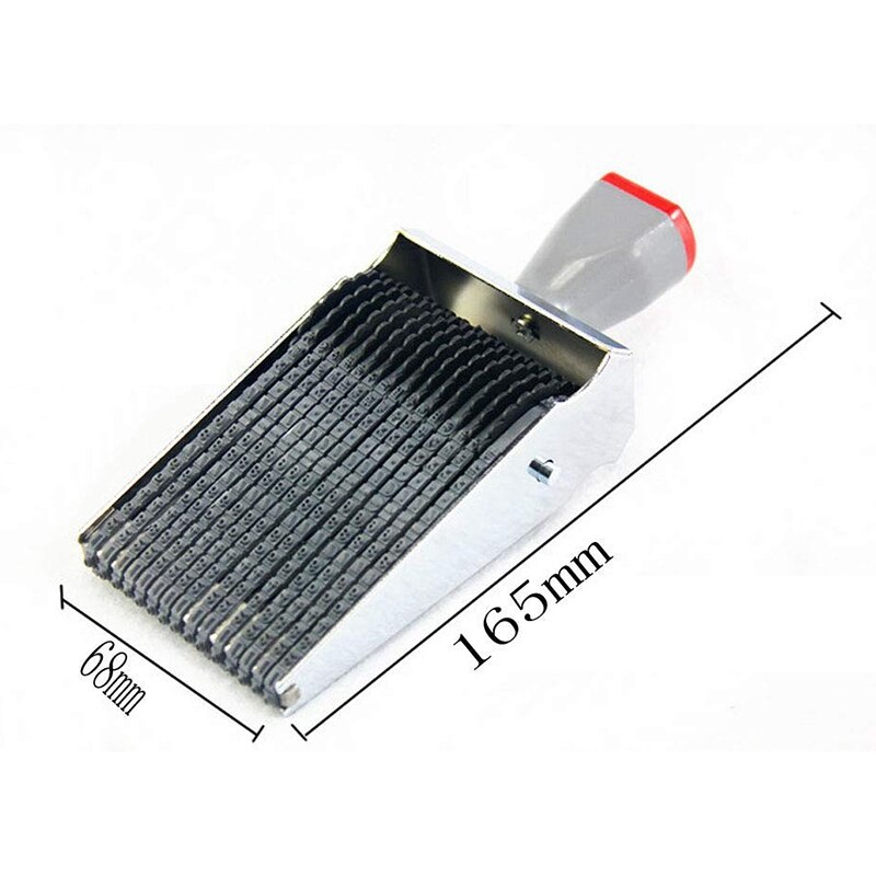 Multipurpose 15 Digit Alphabet Rolling Rubber Stamp English Letter Number Emboss DIY Scrapbooking Roller Stationery