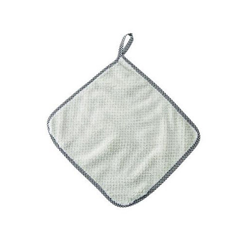 25*25cm strofinaccio da cucina straccio super assorbente asciugamano in microfibra strofinacci lavare piatti stracci forniture per la pulizia della casa: verde