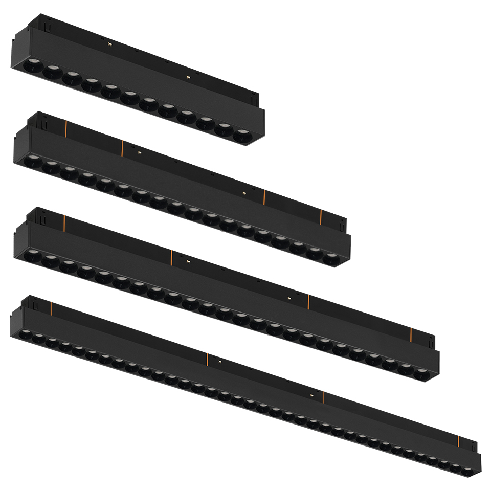 Iluminação de pista magnética led 12w 18 24 36 sem design de luz principal sala de estar quarto lâmpada magnética linear 48v regulável zigbee dali