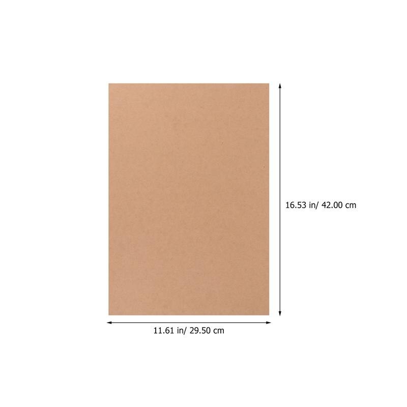 20 Pcs 1 Set Cardboard Sheets A3 Size Kraft Cardboard (Kraft Paper Color)