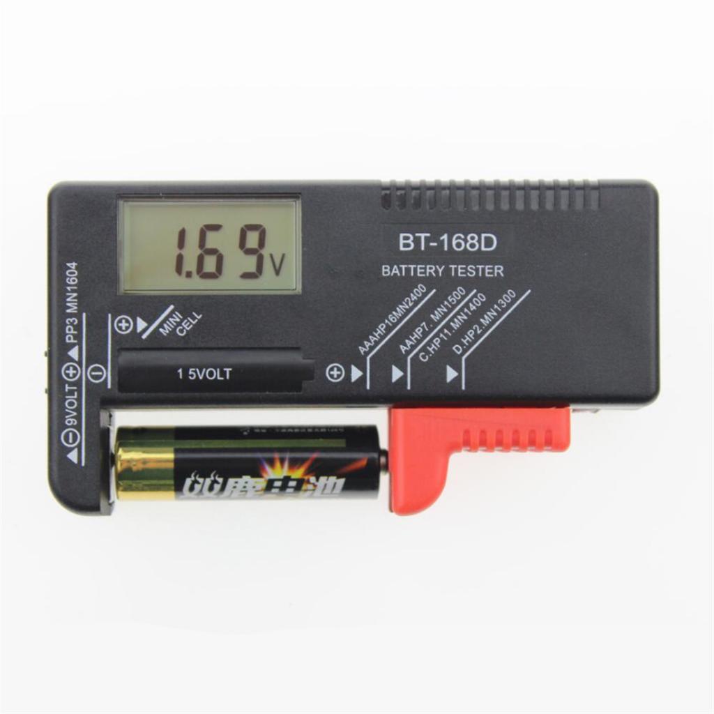 Battery Checker Tester for AA AAA C D 9V 1.5V 9V Button Cell Battery