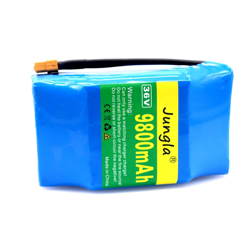 10S2P 36V lithium L-ion rechargeable battery 9800mAh 9.8AH battery pack for electric self-suction hoverboard unicycle