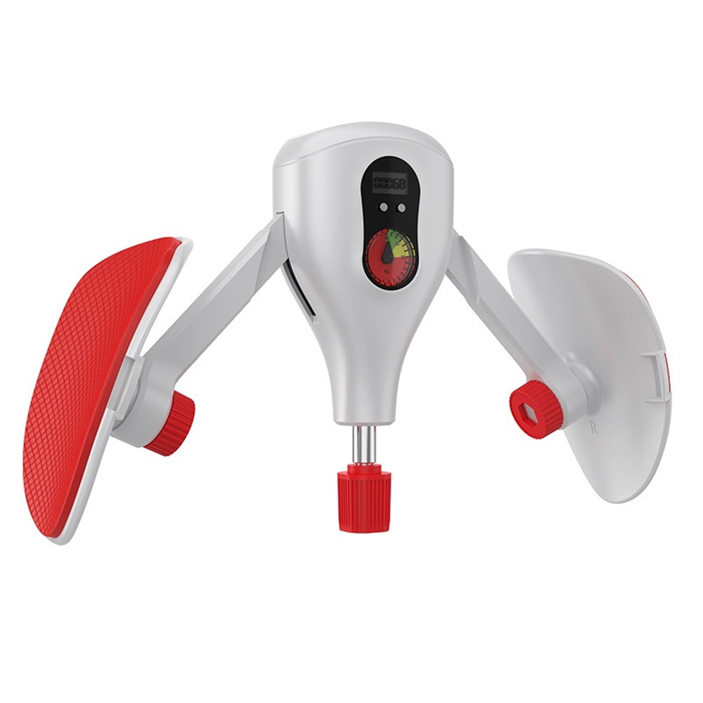 Vrouwen bekkenbodemspiertrainer 360 graden roterende antislip trainingsapparatuur Heupbeentrainer Spier T-spier fitnessapparaat: WHITE