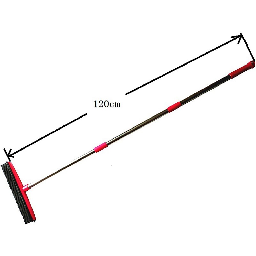 Multifunctional telescopic broom magic rubber besom cleaner pet hair removal brush home floor dust mop & carpet sweeper