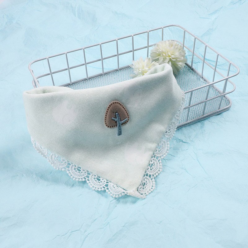 Babero de algodón suave para bebé, Bandana de encaje de princesa, babero triangular para bebé, eructo para niño pequeño, toallas de Saliva, artículos de alimentación para bebé: 5