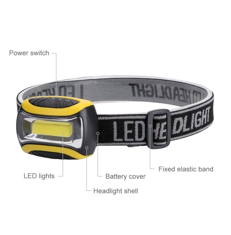 Mini 3 mode cob led taskulamppu ulkoilu ajovalojen otsalamppu vedenpitävä otsalamppu ulkourheiluun  vi3304
