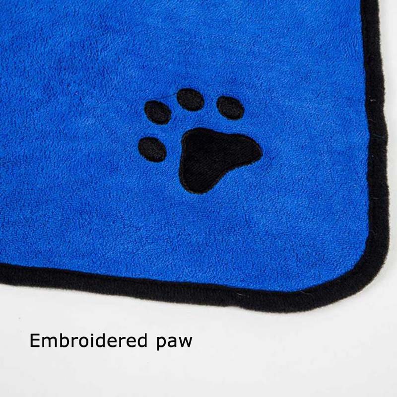 Absorbent Quick Dry Pet Dog Bath Towel Bathrobe Cat Drying Towel Microfiber Warm Dog Clothes Paw Grooming Dog Supplies