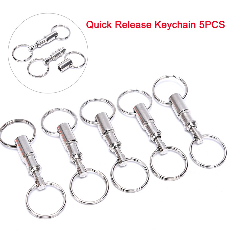 Keyringlock Examples Steel Chrome Plated Pull-Apart Key Rings Detachabl... – Vicedeal