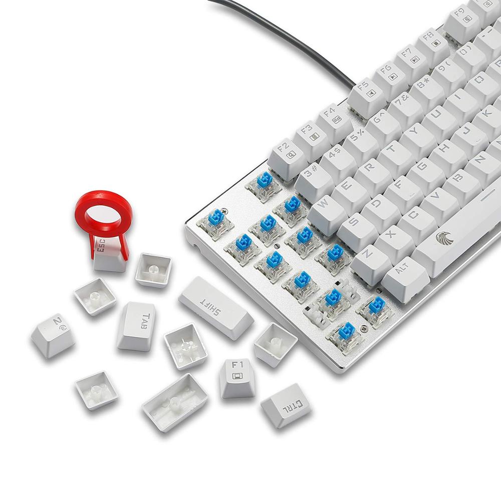 Z -88 litet mekaniskt tangentbord rgb bakgrundsbelyst 81 nycklar kompakt storlek usb-kabel mekaniskt spelmekaniskt tangentbord