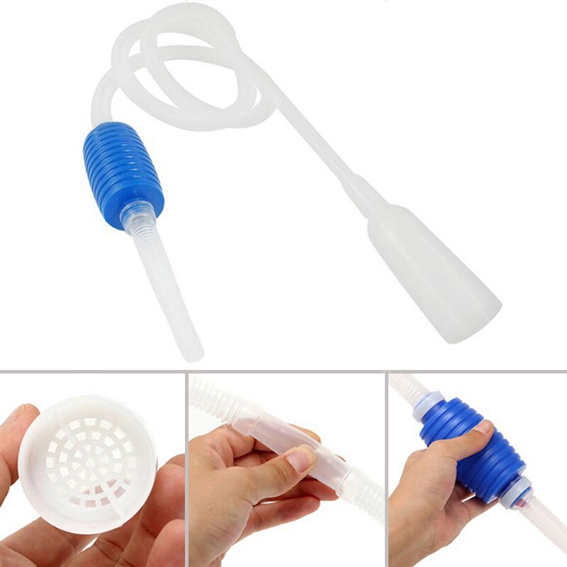 Home Aquarium Clear Tool Vacuum Water Change Changer Gravel Cleaner Fish Tank Siphon Pump Manual Aquarium Filter Cleaning tools