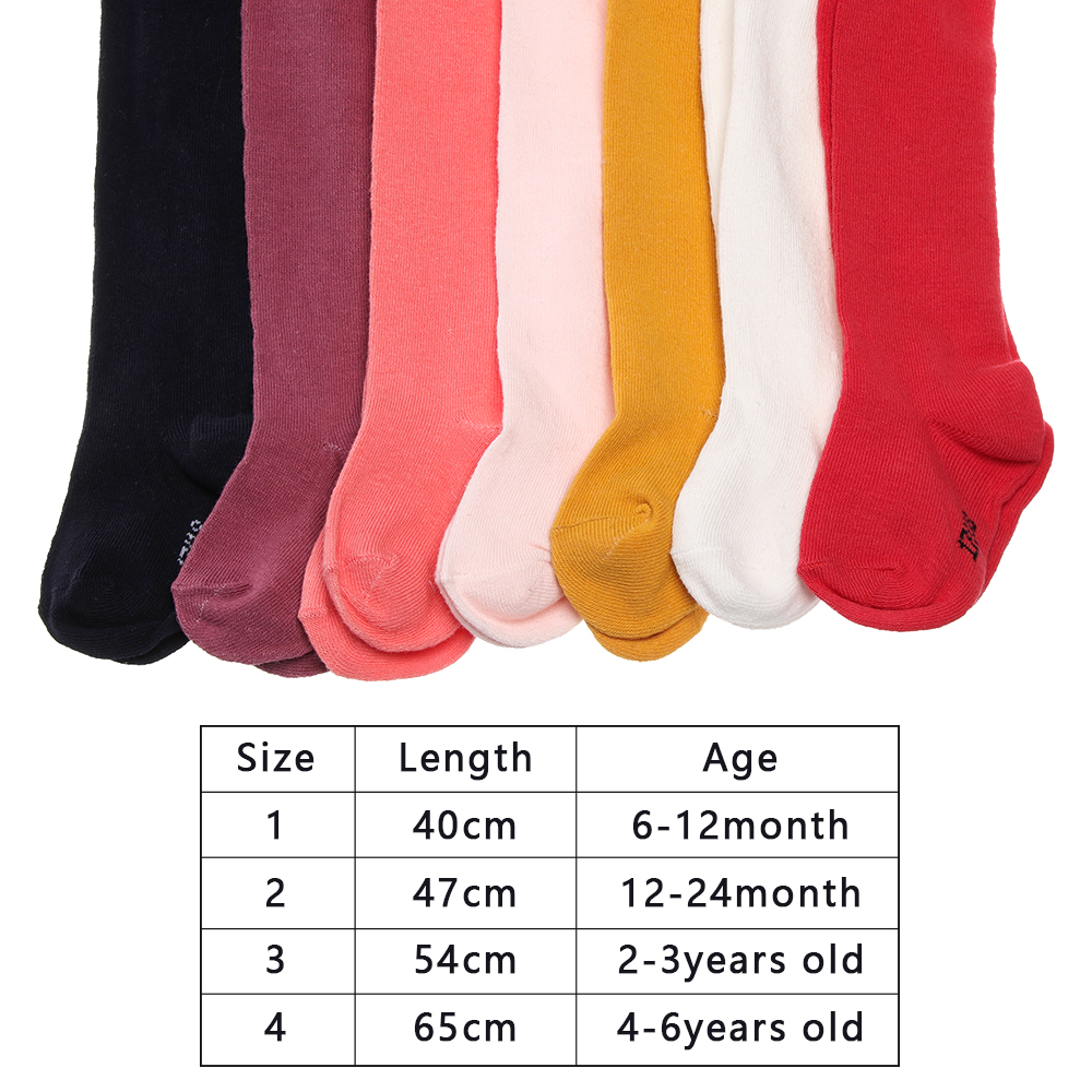 Baby Candy Kleur Panty Warme Gebreide Lange Kous Zachte Comfortabele Katoenen Panty Ademend Zweet-Absorberende Dans Panty