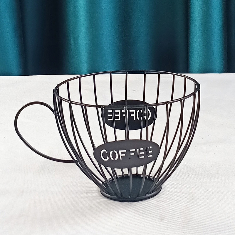 Porte-tasses à café en forme de tasse, porte-dosettes, organisateur de stockage de capsules creuses pour le comptoir, Panier de Rangement