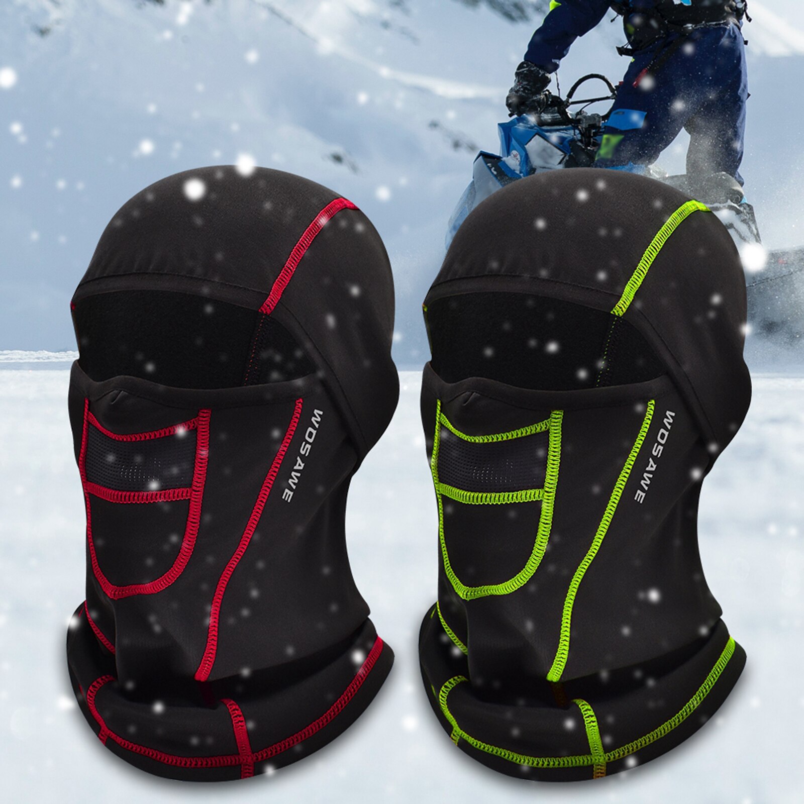Balaclava Gezicht Ski Masker Voor Mannen & Vrouwen Winter Outdoor Full Face Halswarmer Sjaal Voor Skiën Snowboarden Motorrijden