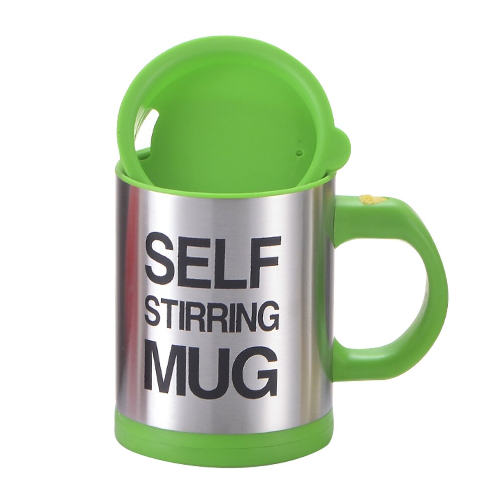 Automatic Stirring Cup Coffee Milk Tea Mixing Mug Electric Lazy Smart Cup: Green