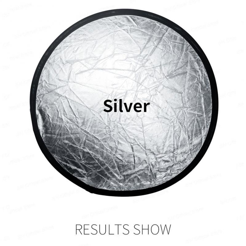 30CM Round Reflector Mini Home Photography Silver Reflector Outdoor Handheld 2in1 Fill Light Board Photo Studio Accessorie Photo