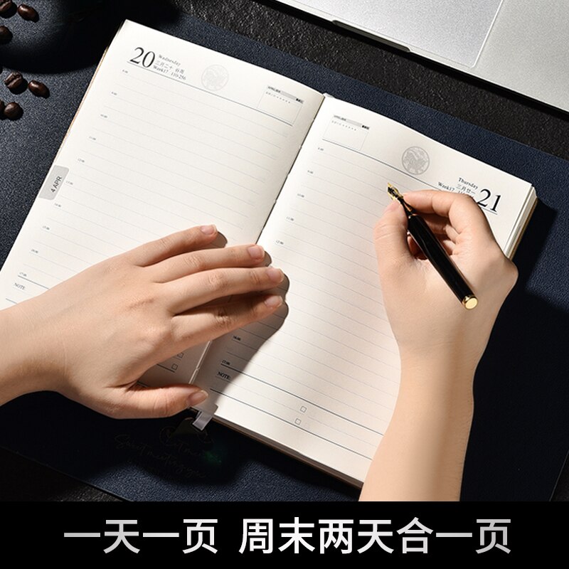 2022 A5 Schedule Book One Page a Day Calendar Book Efficiency Manual Monthly Plan Book Business Notebook