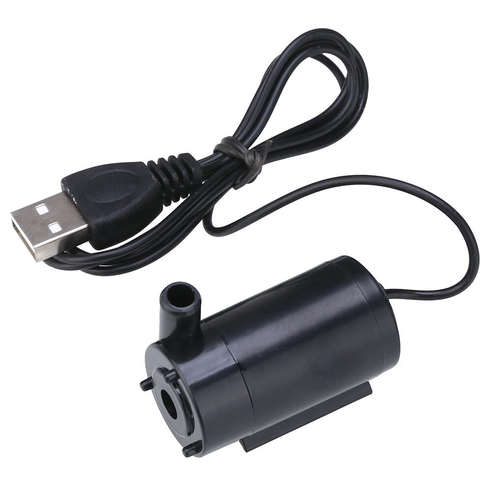 Vattenpump 5v usb 1m kabeldriven mute micro fontän mini dränkbar svart pump för akvarium akvarieträdgård