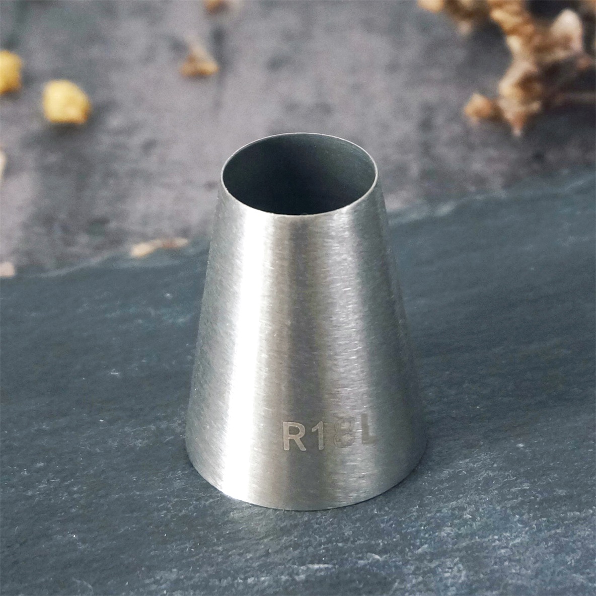 # Boquilla redonda de gran tamaño R16L R18L R22L, herramientas de pastelería para crema y pasteles, puntas de glaseado de acero inoxidable para decoración de magdalenas