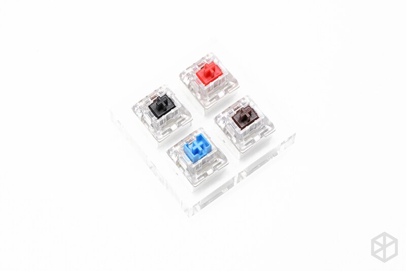 Przełącznik tester z akrylowa podstawa cherry kailh outemu ttc ysa greetech otm czerwony niebieski brązowy czarny zielony pomarańczowy rgb pro prędkość ciężka: AT YSA 4 switch