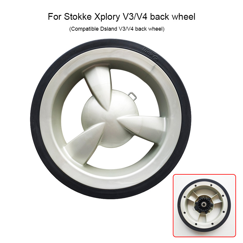 Ruote per passeggino per Stokke Xplory V3 V4 V5 B-ruota posteriore compatibile Dsland accessorio originale parti leggere del carrello del bambino
