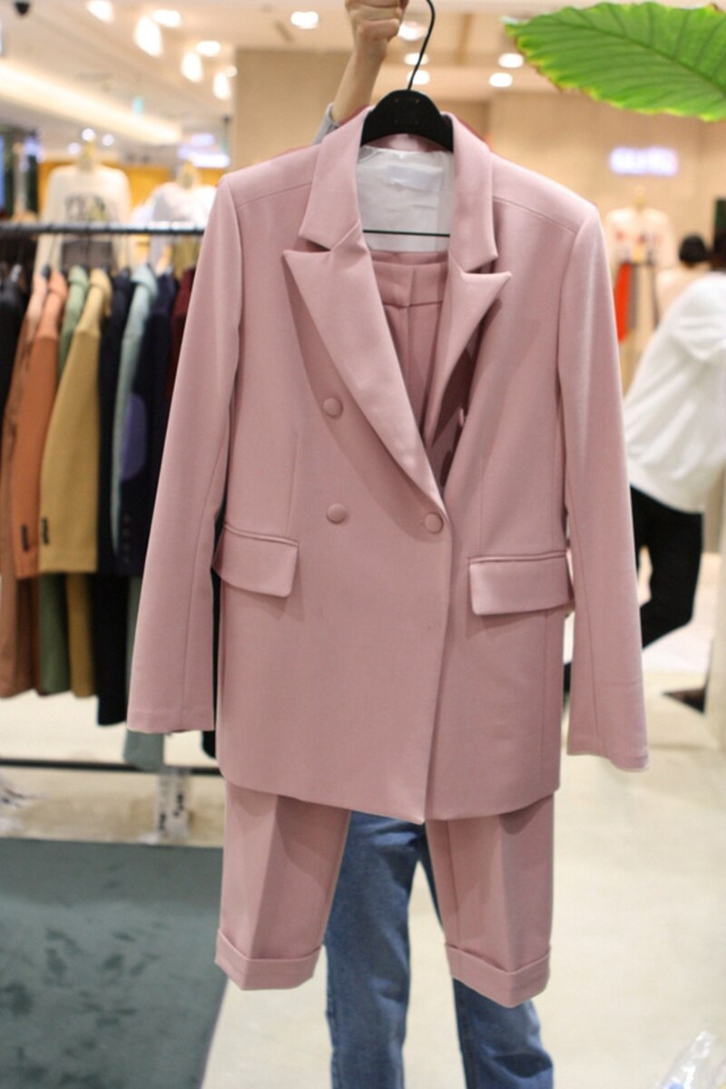 Forretningsdress dame dressjakke dame fritidsbukser damebukser dress todelt