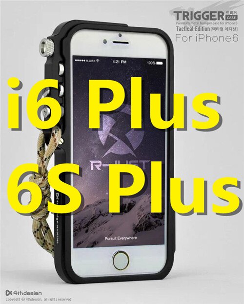 De lujo de gatillo de parachoques de Metal funda para iPhone 6x6 S 6 6 S 7 7 Plus 5 5S SE 4 4S de aluminio funda para el iPhone 7 caso