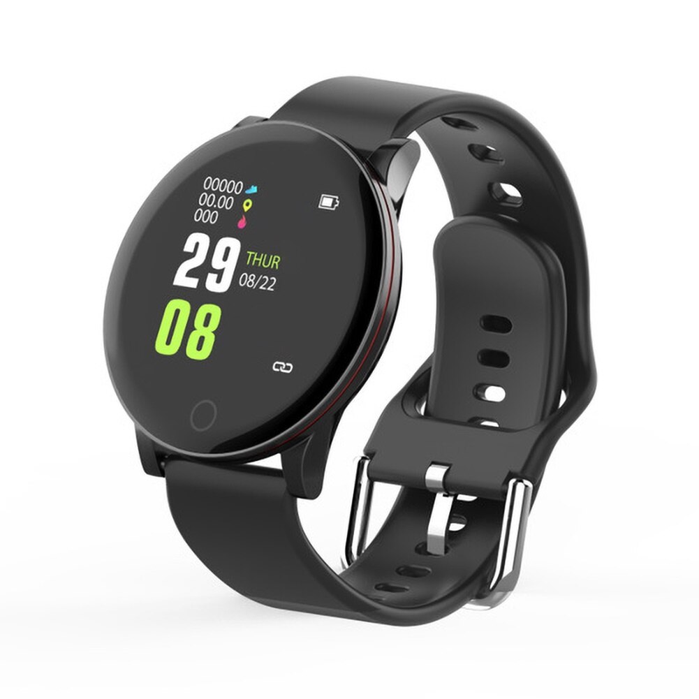 Vandtæt smartwatch mænd blodtryk kvinder sport puls fitness tracker armbånd til android ios smart watch runde