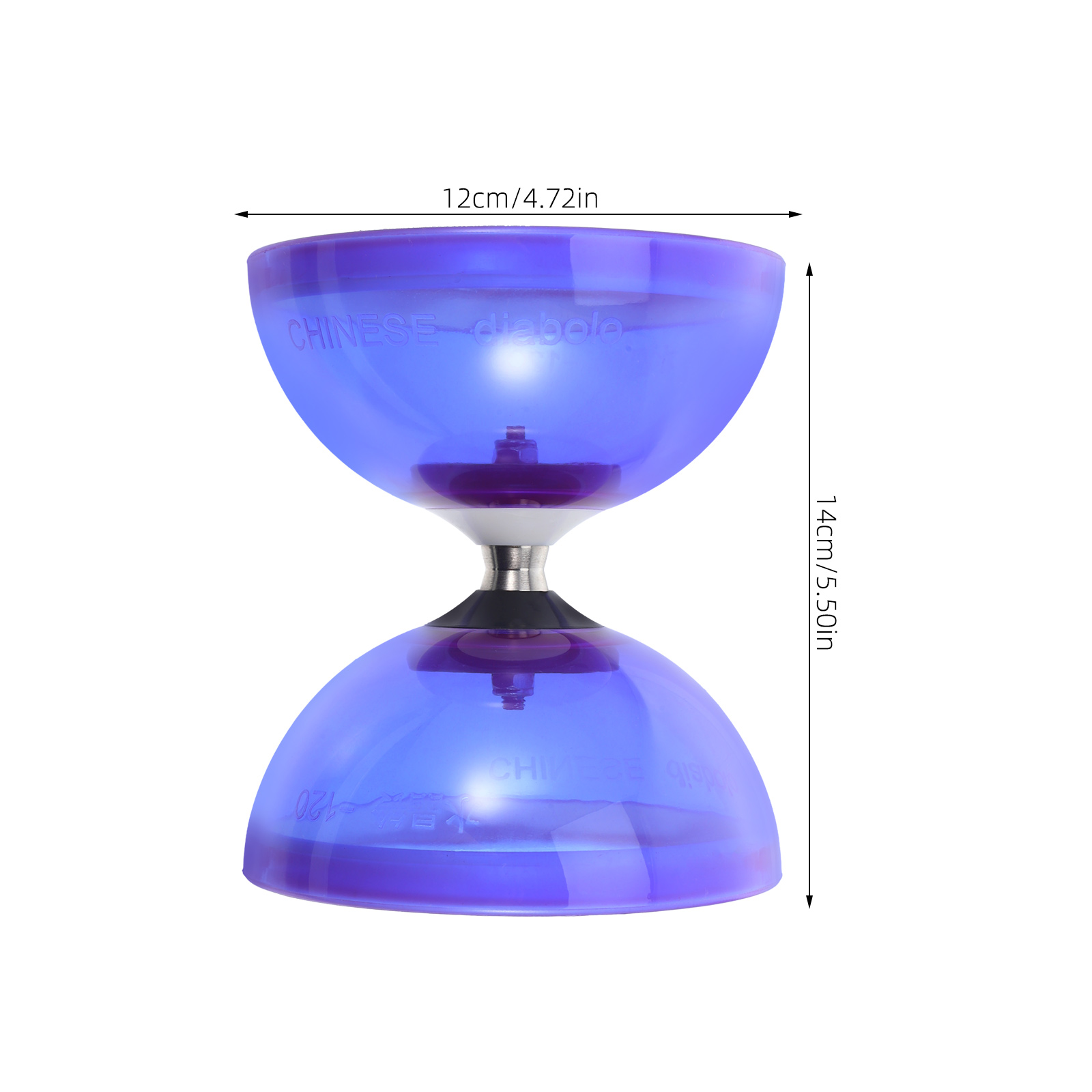 Juego de tres rodamientos de goma suave, doble rueda, Diabolo, ancianos, niños, Fitness, malabarismo, chino para niños pequeños, rodamiento de dos ruedas
