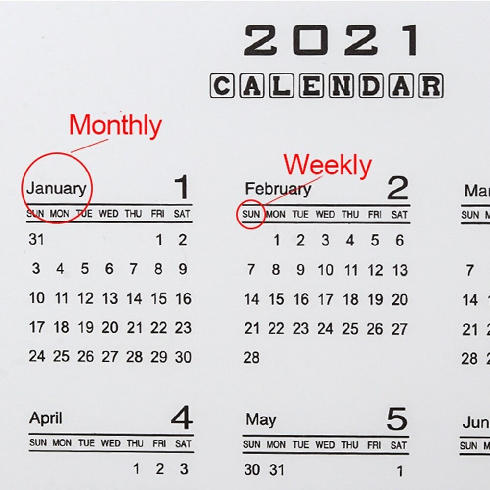 Transparent Calendar A5 A6 A7 Notebook Transparent Index Divider for 6 Holes Diary Binder Monthly Planner Card