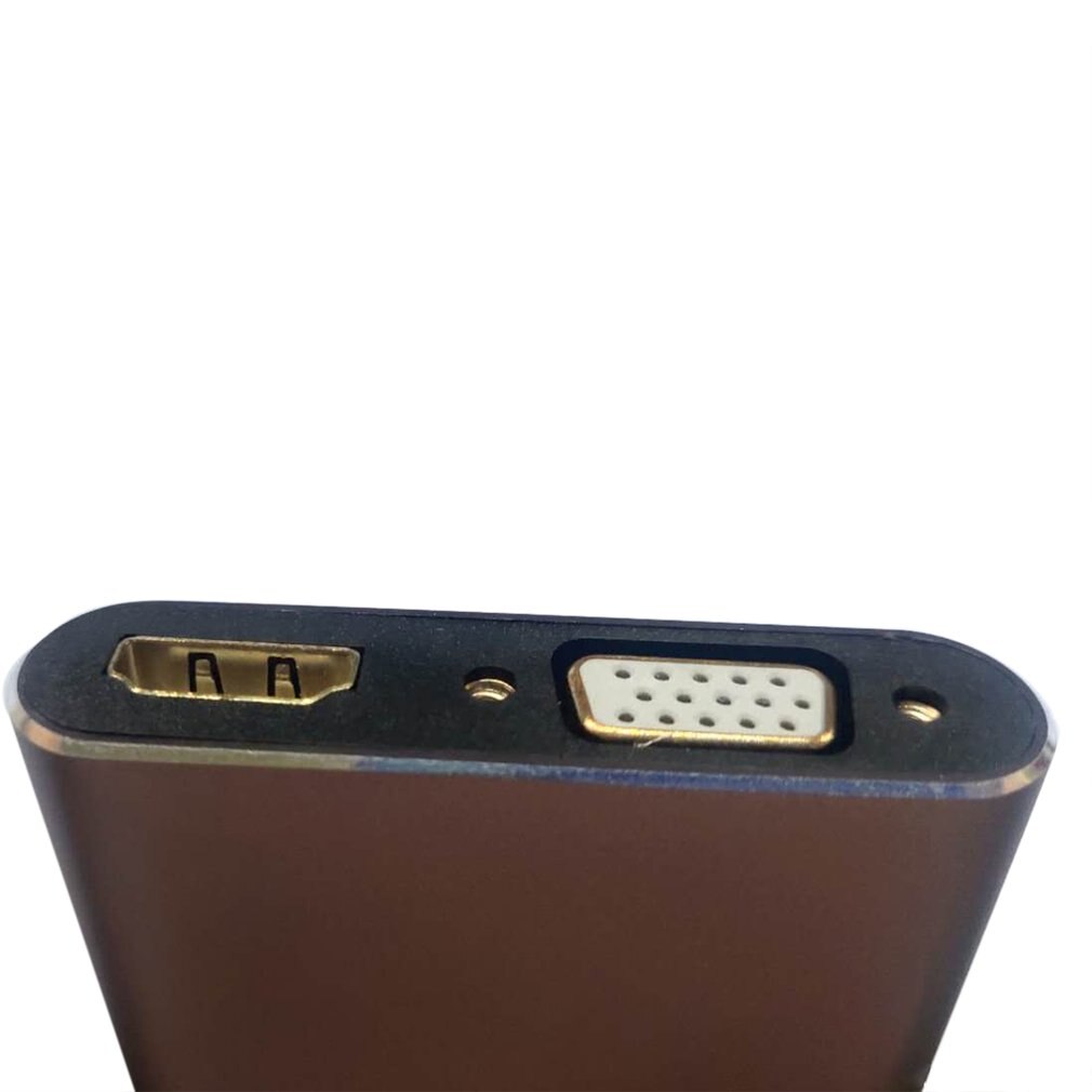 Type-c to hdmi vga female head four-in-one transfer wiring type c to hdmi 4K30hz HD conversion lines