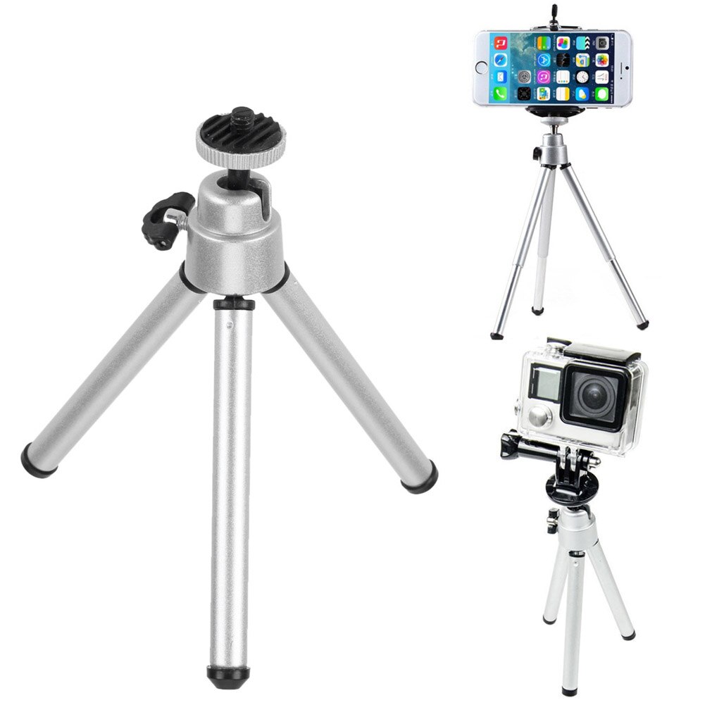 Mini Tripod Portable Folding Table Tripod Desktop Stand Aluminum Alloy Stabilizer Tripode for Cameras Smart Phones Universal