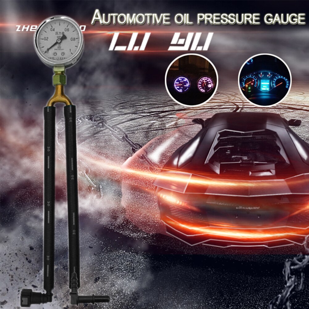 Gasoline Pressure Gauge Oil Pressure Gauge Fuel Pressure Gauge Tester Test Gasoline Pressure Tool