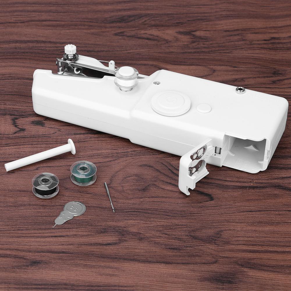 Portable Household Mini Hand Sewing Machine Quick Stitch Sew Needlework Cordless Clothes Fabrics Electronic Sewing Machine