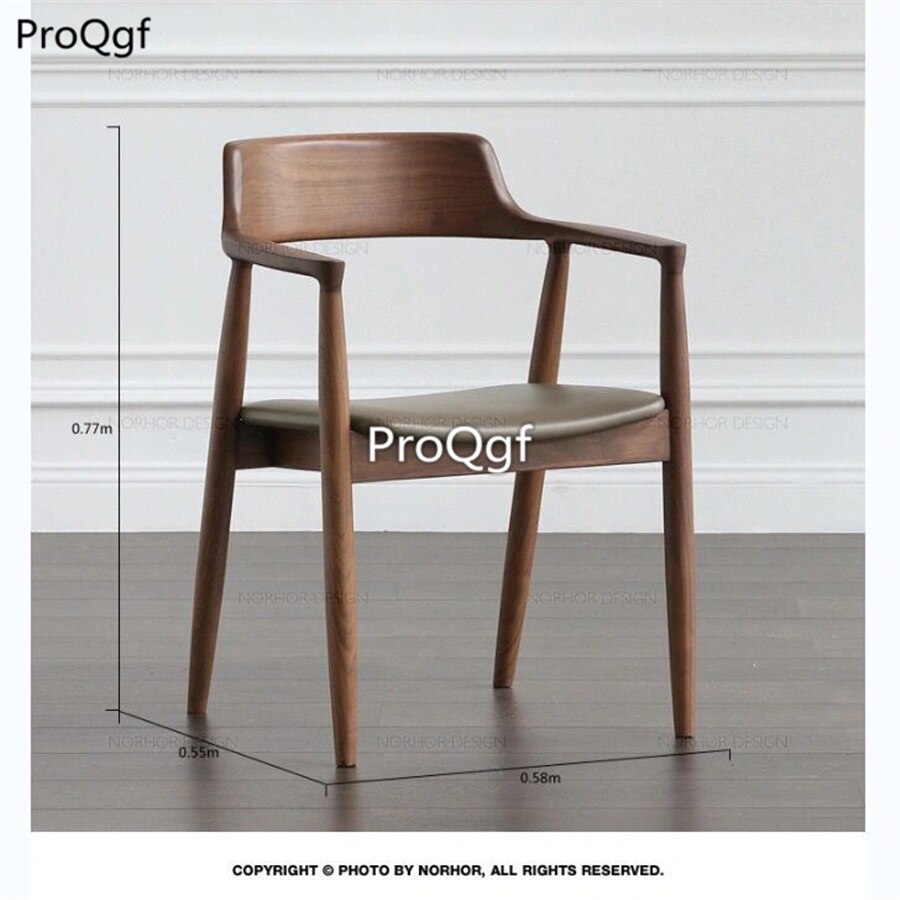 Prodgf 1 sæt president spisebordsstol i massivt træ: Default Title