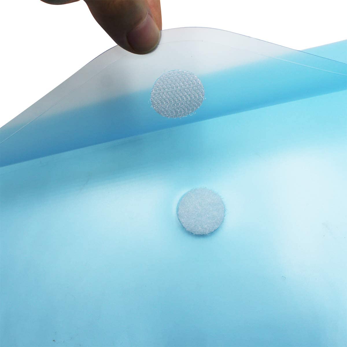 5Pack A4 Plastic Translucent 11 Holes Binder Pockets, Letter Size File Folders for Binder Notebook Office School Home Supplies