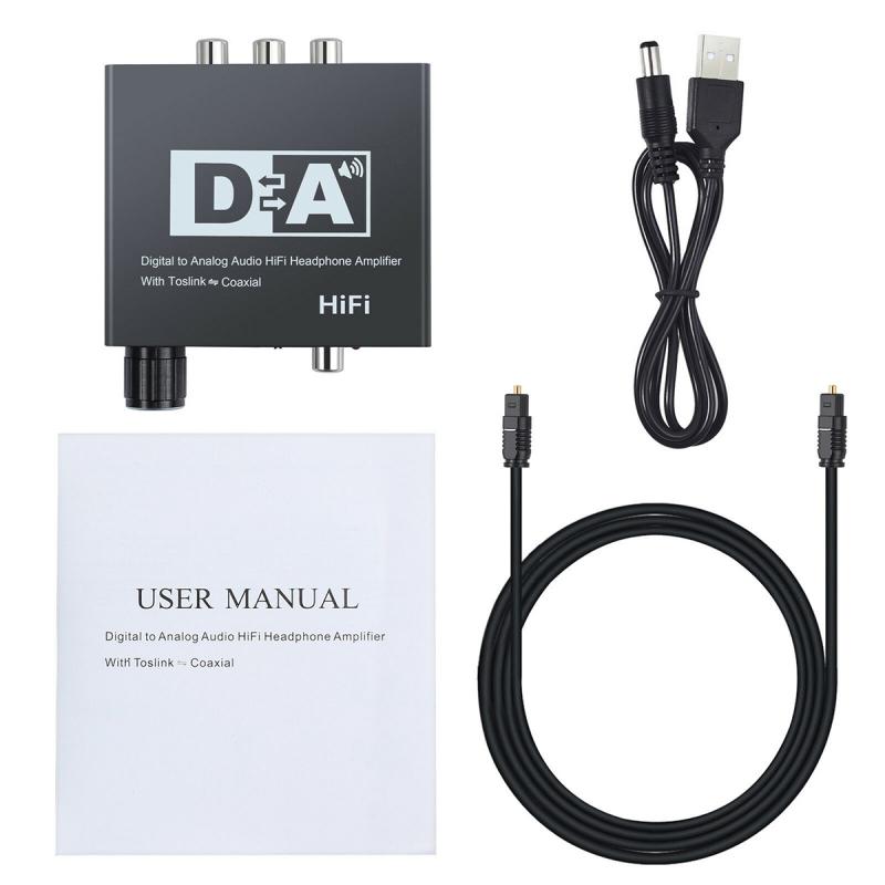 Usb dac smsl HiFi Digital Optical Koaxial zu TosLink Analog LR RCA 3,5mm Jack Audio Konverter richt