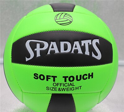 Yuyu volleyball officiel størrelse 5 pu materiale soft touch match volleyball indendørs træning volleyball: Grøn sort