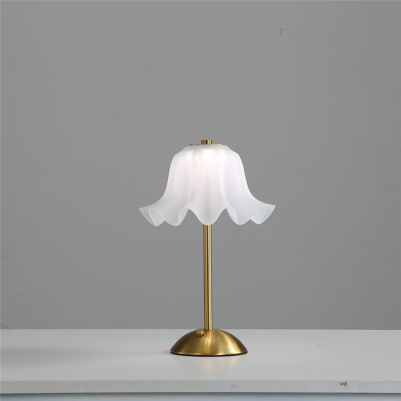 Ralca-usb wiederaufladbare, kabellose LED-blumenlampe mit berührungssensor, dimmbar, dreifarbig, dekorative schreibtisch- und leselampe