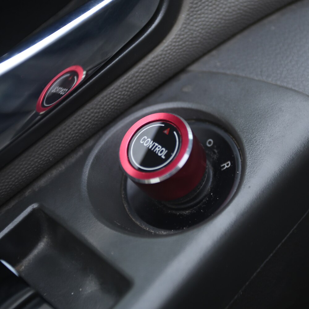 Bil bakspeil juster knott trim ring dekorasjonsdeksel for opel astra j gtc opc insigni karl mokka zafira meriva tilbehør: Rød
