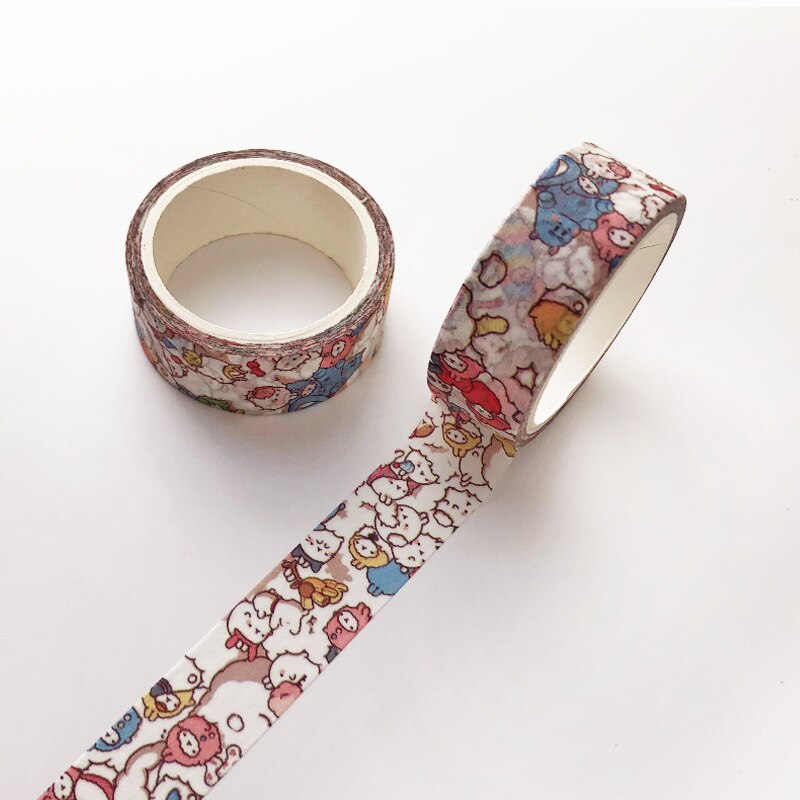 2 stücke Frohe Weihnachten Maskierung Washi Band einstellen Festival Dekorative Klebeband Decora Diy Scrapbooking Aufkleber Etikett Schreibwaren: 1 rollen