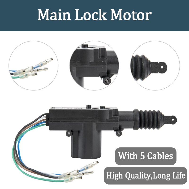 Hippcron Car Lock Door Remote Control Keyless Entry System Locking Kit with 4 Door Lock Actuator Universal 12V