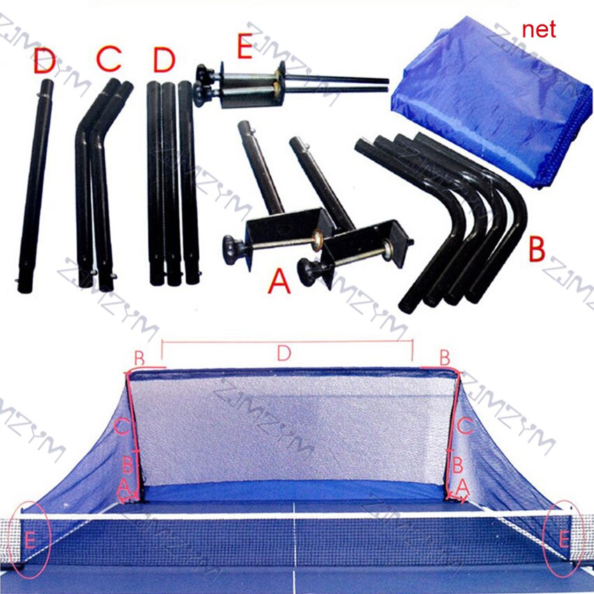 Table Tennis Ball Catch Net Collector Net For Table Tennis Training Table Tennis Accessories Steel Frame+Mesh