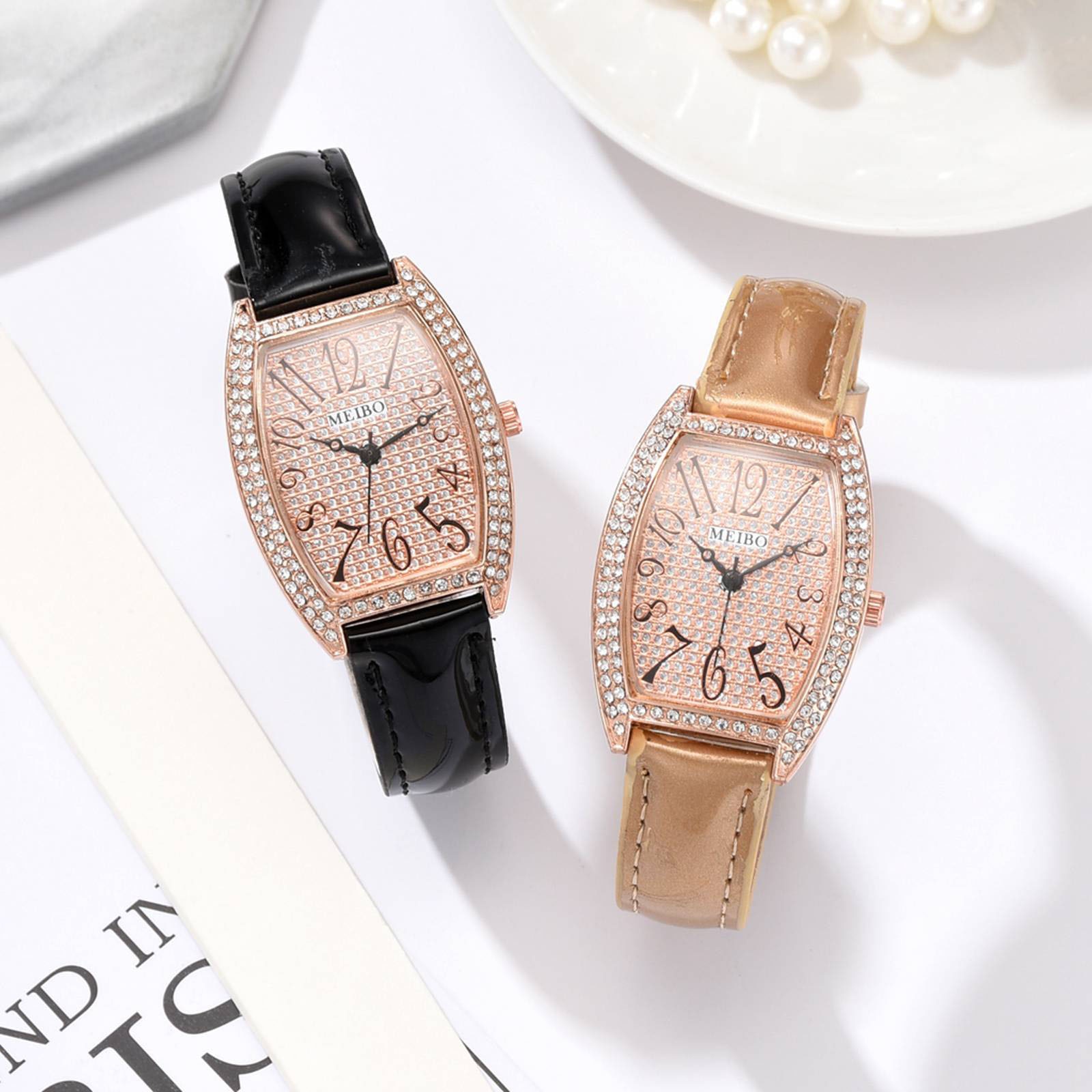 Meibo Mode Kunstmatige Materiaal Band Dames Pin Gesp Quartz Horloge Rvs Mesh Quartz Atch Relogio Masculino