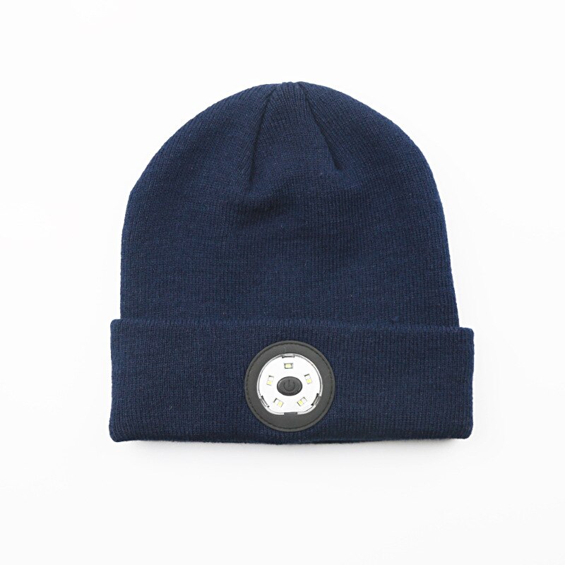 Bluetooth Beanie Hat - Unisex Winter Music Cap with LED - Rechargeable Stereo Speakers - Windproof Knit: With LED 1