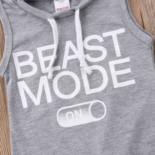Beste Modus Op Print Mouwloze Romper Voor Baby Boy