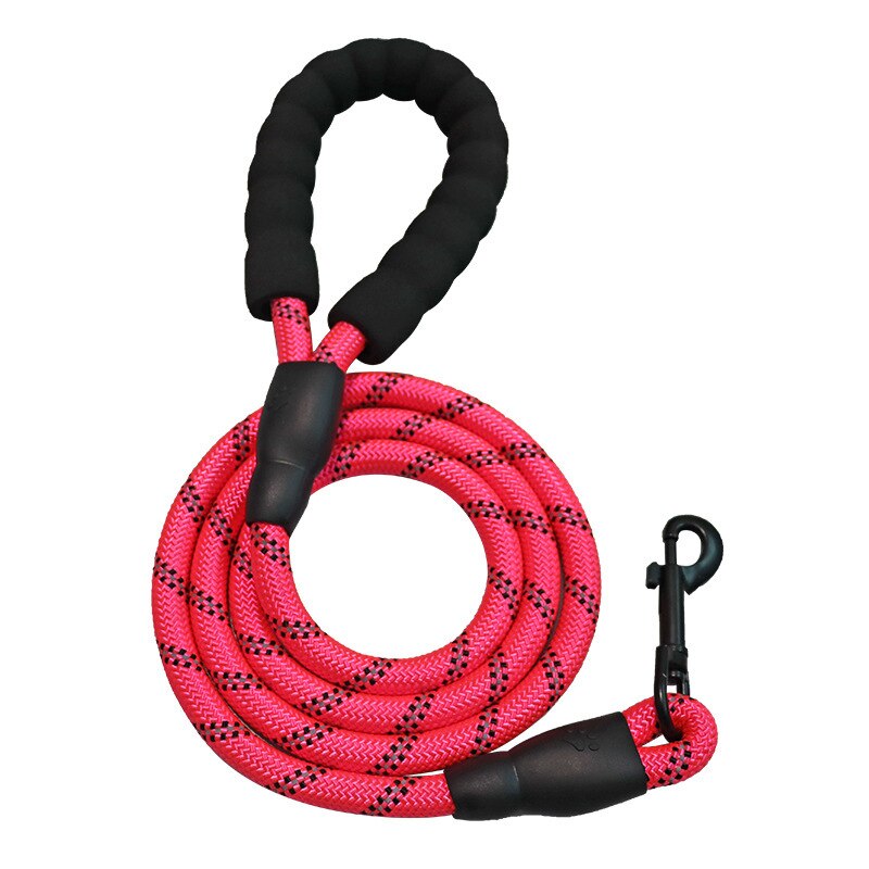 Corde de Traction en Nylon pour chien, laisse, sangle de rappel, longue ligne de plomb pour animaux de compagnie, idéale pour enseigner le Camping en arrière-cour: Rose