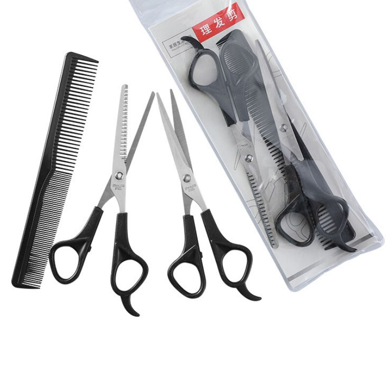 Children's haircut haircut scissors set hairdressing scissors thinning tooth shear flat shear tool pet shearing three-piece